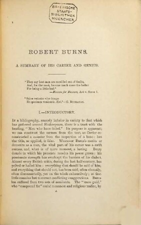 The works of Robert Burns : (Edited by Wm. Scott Douglas), 1