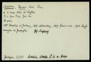 Martin, Heinr. Carl Chn.