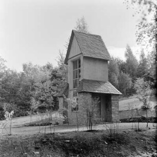 Schwarzenberg, Glockenturm am Rockelmann : Schwarzenberg, Glockenturm (Meißner-Porzellan-Glockenspiel mit 37 Glocken) am Rockelmann