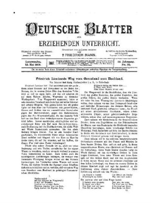 Friedrich Lienhards Weg vom Grenzland zum Hochland