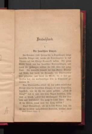 I. Die spanischen Tänzer.