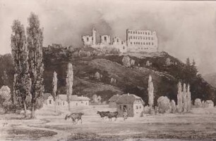 Altleiningen. Aquarell von Th. Verhas