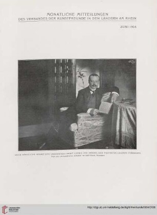 Monatliche Mitteilungen des Verbandes der Kunstfreunde in den Ländern am Rhein (Juni 1904)