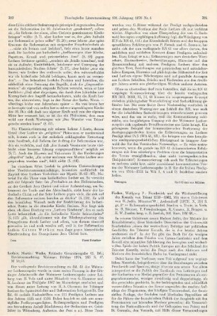 283-284 [Rezension] Luther, Martin, D. Martin Luthers Werke