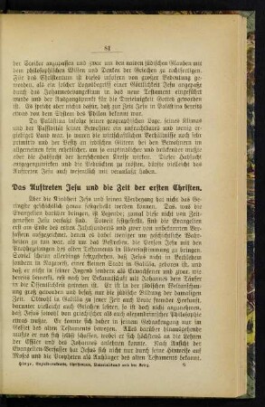 81-95 Das Auftreten Jesu und die Zeit der ersten Schriften