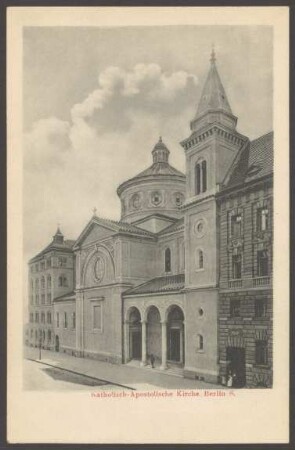 Ansichtskarte "Katholisch-Apostolische Kirche", Wilmsstraße 11