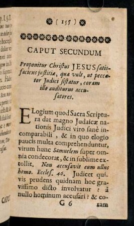 155-181, Caput Secundum