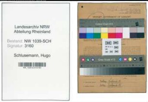 Entnazifizierung Hugo Schlusemann , geb. 04.02.1906 (Friseurmeister)