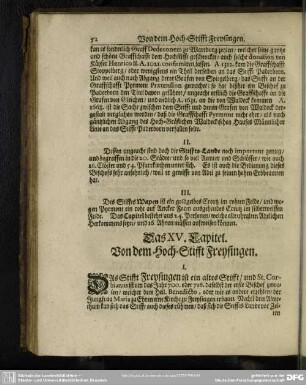 Das XV. Capitel. Von dem Hoch-Stifft Freysingen