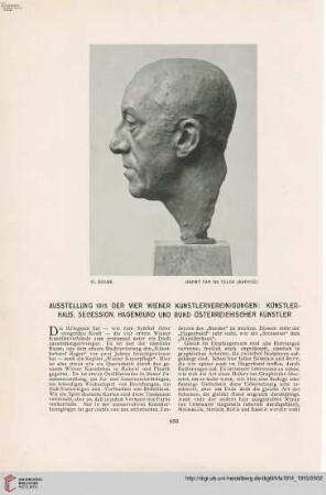 30: Ausstellung 1915 der vier Wiener Künstlervereinigungen : Künstlerhaus, Secession, Hagenbund und Bund Österreichischer Künstler