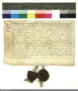Johann Friedrich [von Schwalbach], Abt von Fulda und Verwalter der Propstei Johannesberg verleiht den halben Fronhof in Urspringen