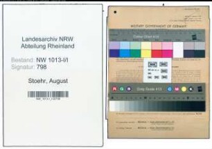 Entnazifizierung August Stoehr , geb. 27.10.1892 (Zimmerer)