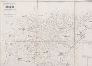 Wirtschafts-Karte von der Königlichen Oberförsterei Neuhof im Regierungsbezirk Cassel. 1883.