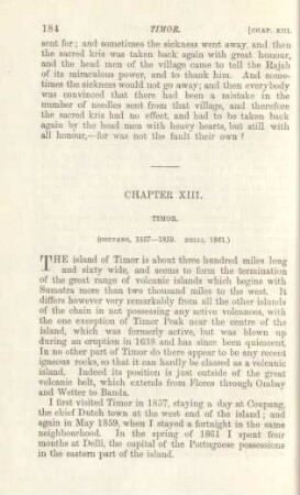 Chapter XIII. Timor