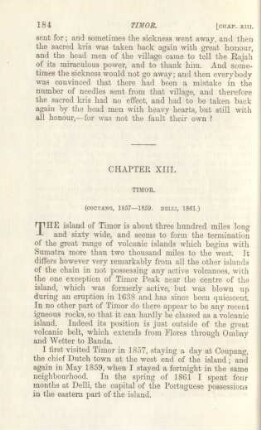 Chapter XIII. Timor