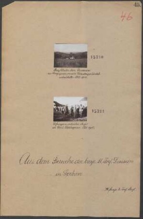 In Serbien: Gefangener serbischer Major in Stari Adzbegovac Okt. 1915