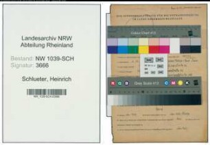 Entnazifizierung Heinrich Schlueter , geb. 06.10.1900 (Konditormeister)