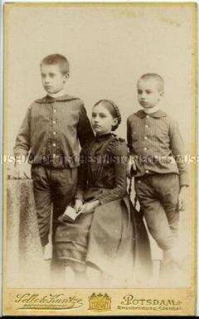 Drei Geschwister, Carte de Visite