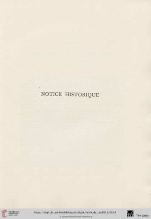 Notice historique