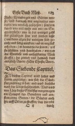 Das Siebende Capittel.