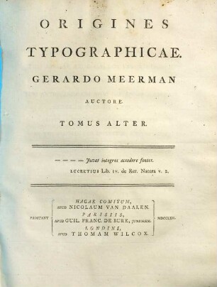Origines Typographicae, 2