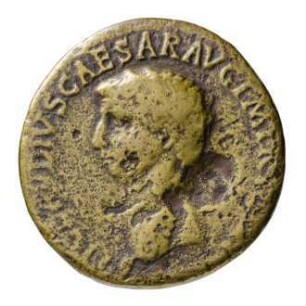 Münze, Dupondius, 41 - 50 n. Chr.