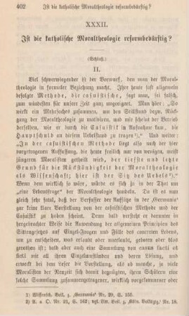 402-425 Ist die katholische Moraltheologie reformbedürftig? : Schluß