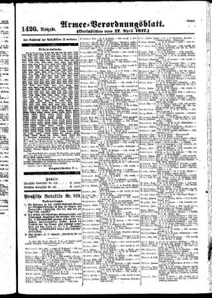 1426.Ausgabe. Dienstag, 17. April 1917