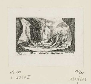 Mors Sanctæ Magdalenæ, Blatt 3 der Folge "Les Pénitents et Pénitentes"