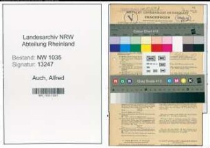 Entnazifizierung Alfred Auch , geb. 24.05.1897 (Kaufmaennischer Angestellter)