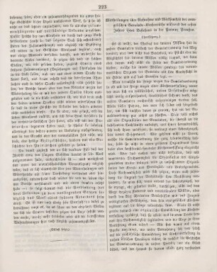 223-226 "Mittheilungen über Aufnahme und Wirksamkeit der evangelischen Gemeinde-Kirchenräthe während des ersten Jahres ihres Bestehens in der Provinz Preußen"