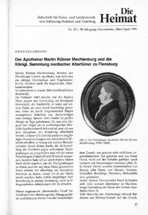 Nr. 3/4 - 98. Jahrgang, Neumünster, März/April 1991