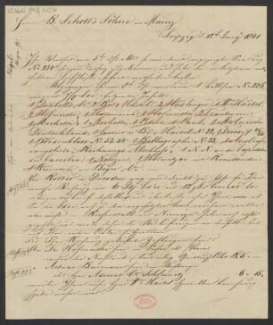 Brief an B. Schott's Söhne : 12.06.1841