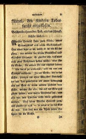 Mittel, den Kindern Todesfurcht einzuflößen.