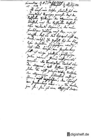 170: Brief von Johann Georg Jacobi an Johann Wilhelm Ludwig Gleim