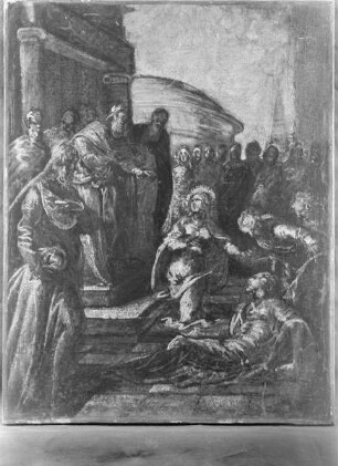 Die heilige Agnes erweckt Licinius