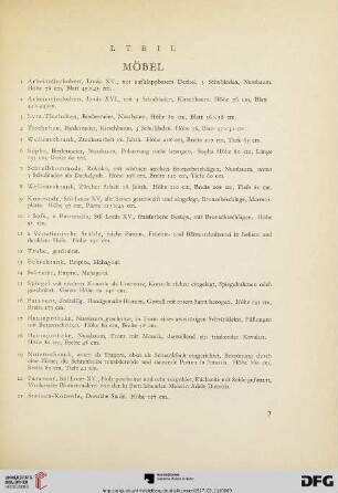 I. Teil (Nr. 1-600)
