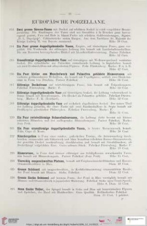 Europäische Porzellane (Nr. 213 - 342)