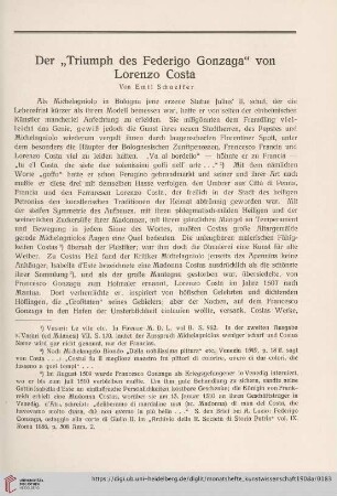 1: Der "Triumph des Federigo Gonzaga" von Lorenzo Costa