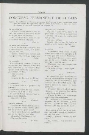 Concurso permanente de Chistes