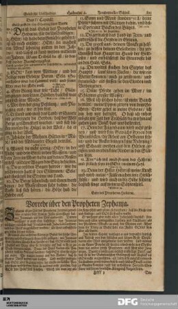 Der Prophet Zephania.