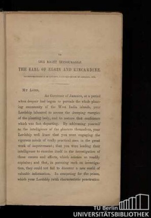 To the Right Honourable The Earl of Elgin and Kincardine