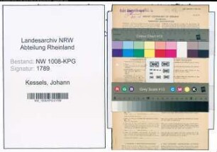 Entnazifizierung Johann Kessels , geb. 12.07.1890 (Samtweber)
