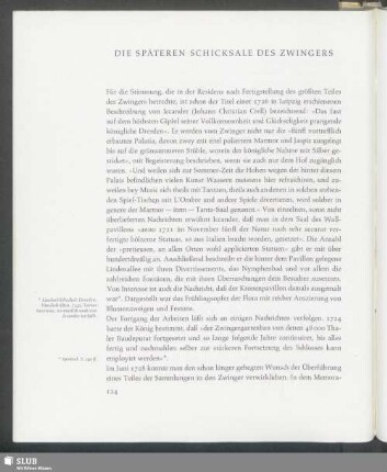 Die Späteren Schicksale Des Zwingers