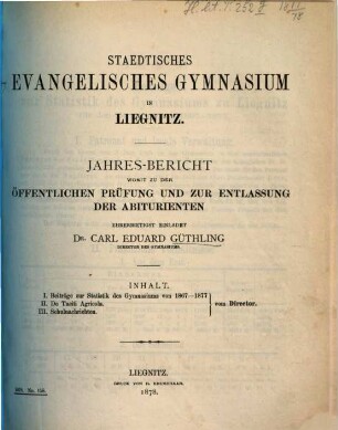 Jahresbericht. 1877/78