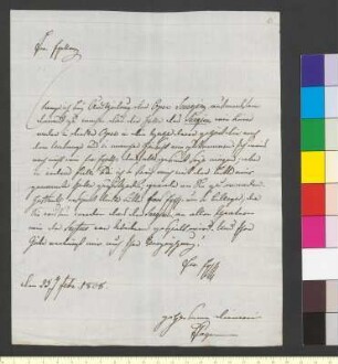 Brief von Jagemann (Heygendorf), Henriette Karoline Friederike an Goethe, Johann Wolfgang von