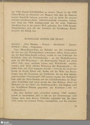 Rundgang durch die Stadt