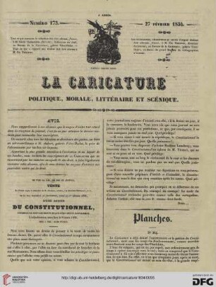 Numéro 173 (27 Février 1834)