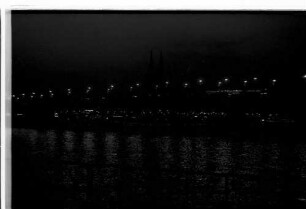 Köln: Deutzer Hafen, Brücke und Dom