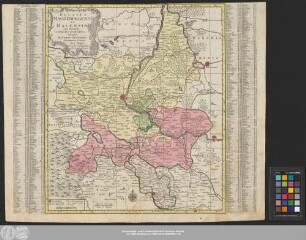 Ducatus Magdeburgensis Et Halensis cum finitimis Delineatio geographica